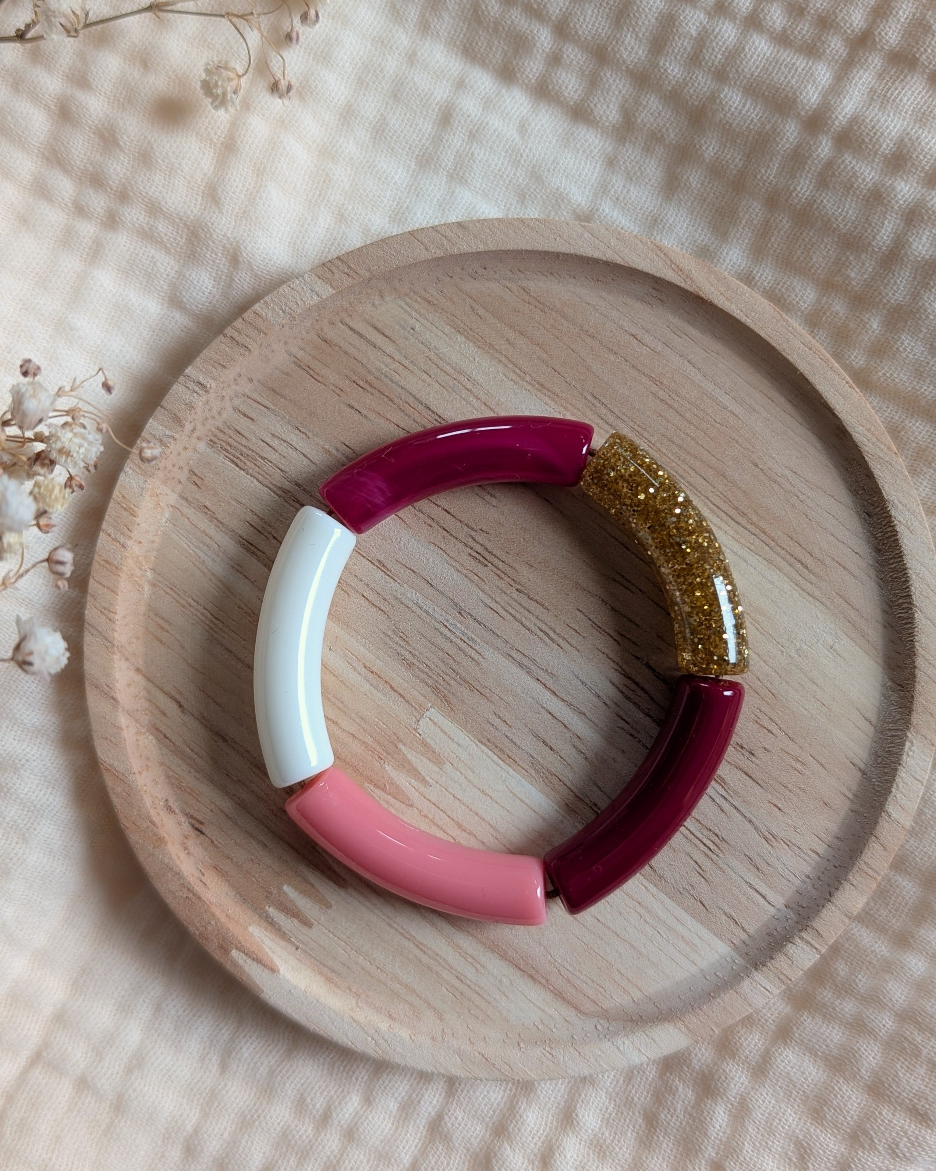 Bracelet perles tube enfant LISA Mini