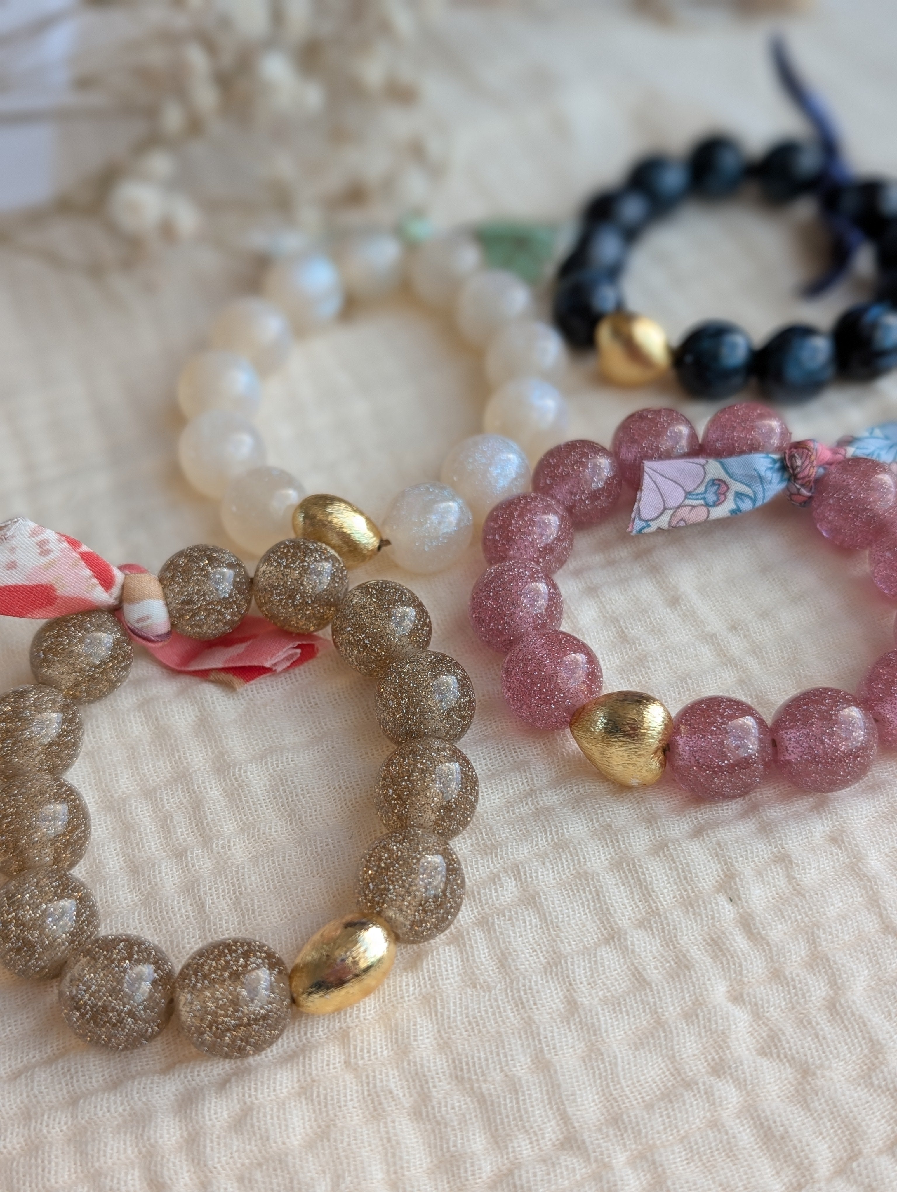 Bracelet LIBERTY GLOWY doré champagne Adulte/enfant