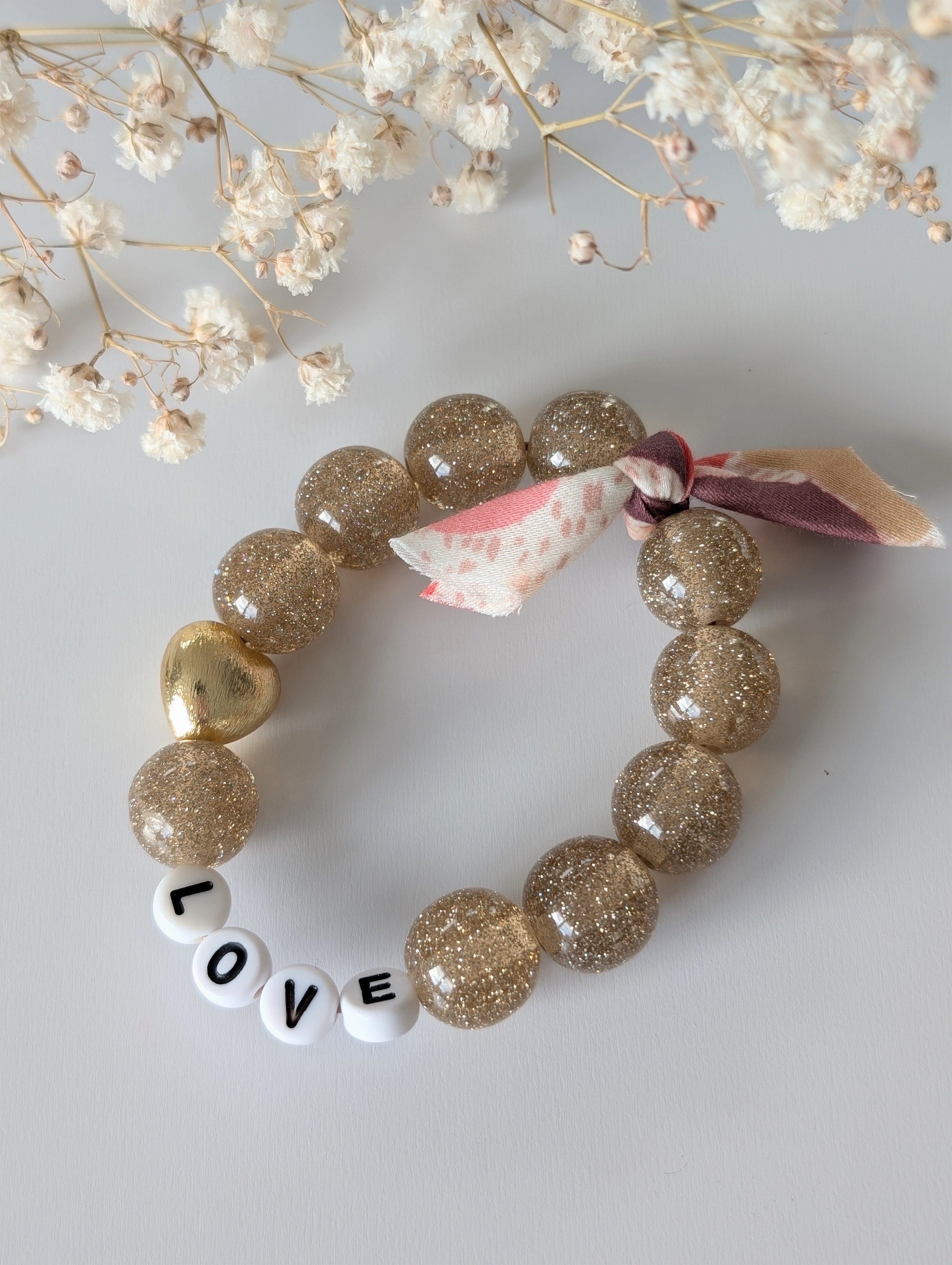 Bracelet LIBERTY GLOWY doré champagne Adulte/enfant