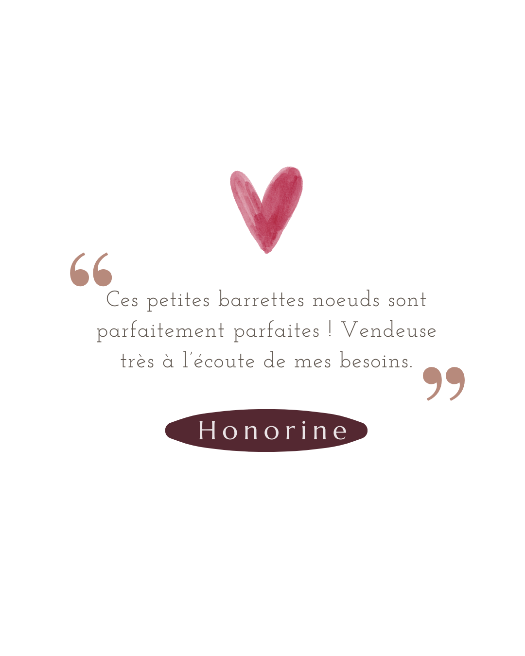 Photo avis client barrette noeud romie creations enfants La Tete dans les Netoiles