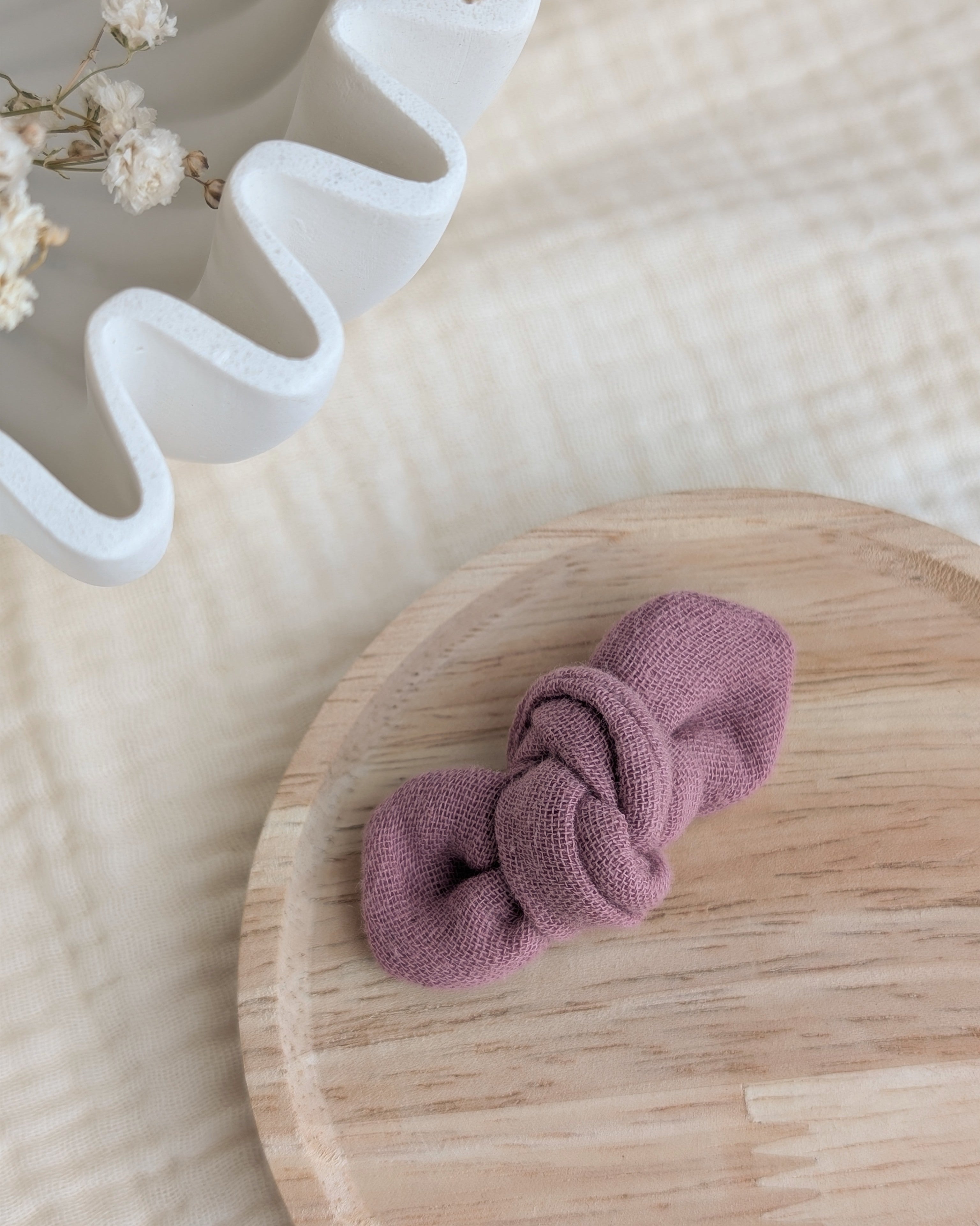 Noeud Romie bois de rose Création artisanale La Tête dans les Nétoiles