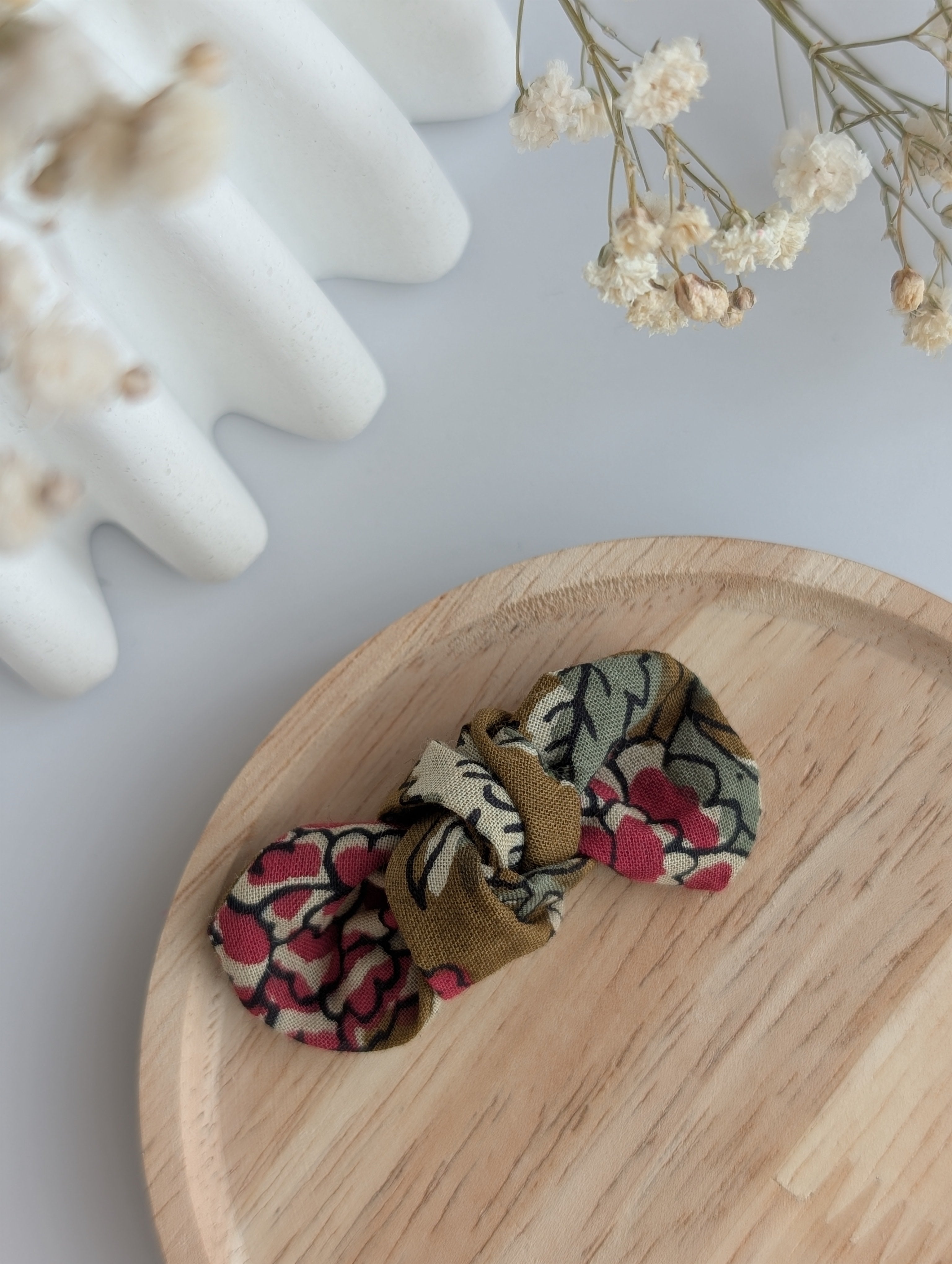 Noeud cheveux coton motif esprit indien